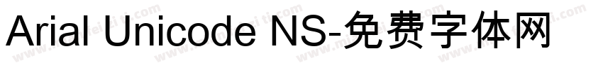 Arial Unicode NS字体转换